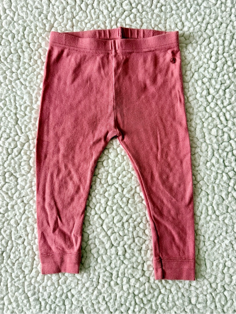 Petit Bateau 3-Pack Leggings in Navy, Olive, Dusty Rose 2 Pack Size 6 months - Picture 2 of 10